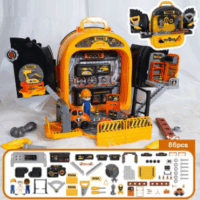 צעצועי ילדים תיק צד כפול תיק DIY תיק גב תרמיל ילדים צעצועי כלים