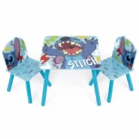 שולחן עץ +2 כיסאות סטיץ
