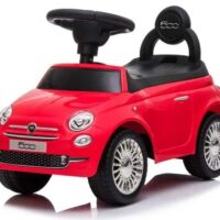 בימבה עם הגה בדמות פיאט Fiat 500 עם אפקטים קוליים ותא אחסון - אדום אנונימה